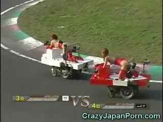 Roliga japanska kön klämma race!