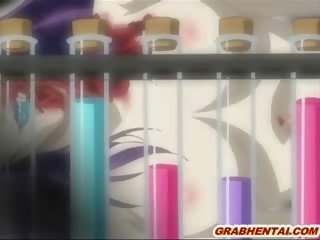 Japanese hentai schoolgirl drinking cum