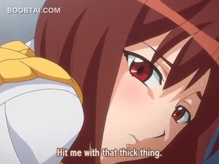 Cute anime school damsel tasting and fucking prick