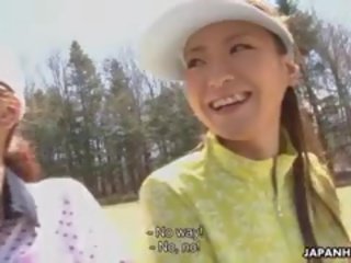 Delightful Golf young lady Nana Kunimi make A Mistake And Now She