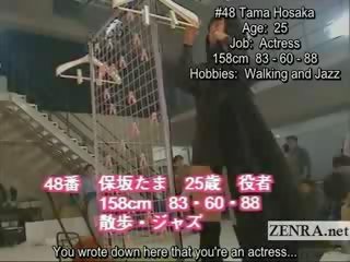 Subtitled japanese orgy of amateurs nudist audition