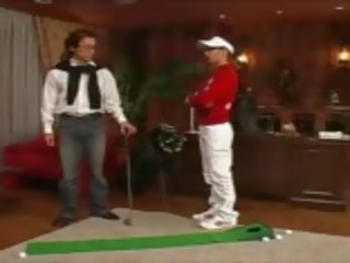 Golfové instructor: volný trubka golfové vysoká rozlišením xxx film klip 87